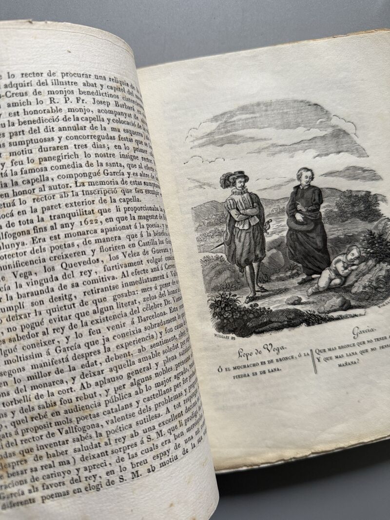 Poesías jocosas y serias, Rector de Vallfogona - Estampa de Joseph Torner, 1840