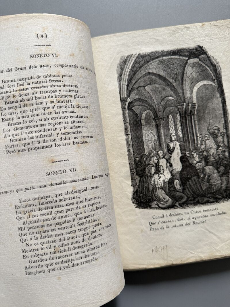 Poesías jocosas y serias, Rector de Vallfogona - Estampa de Joseph Torner, 1840
