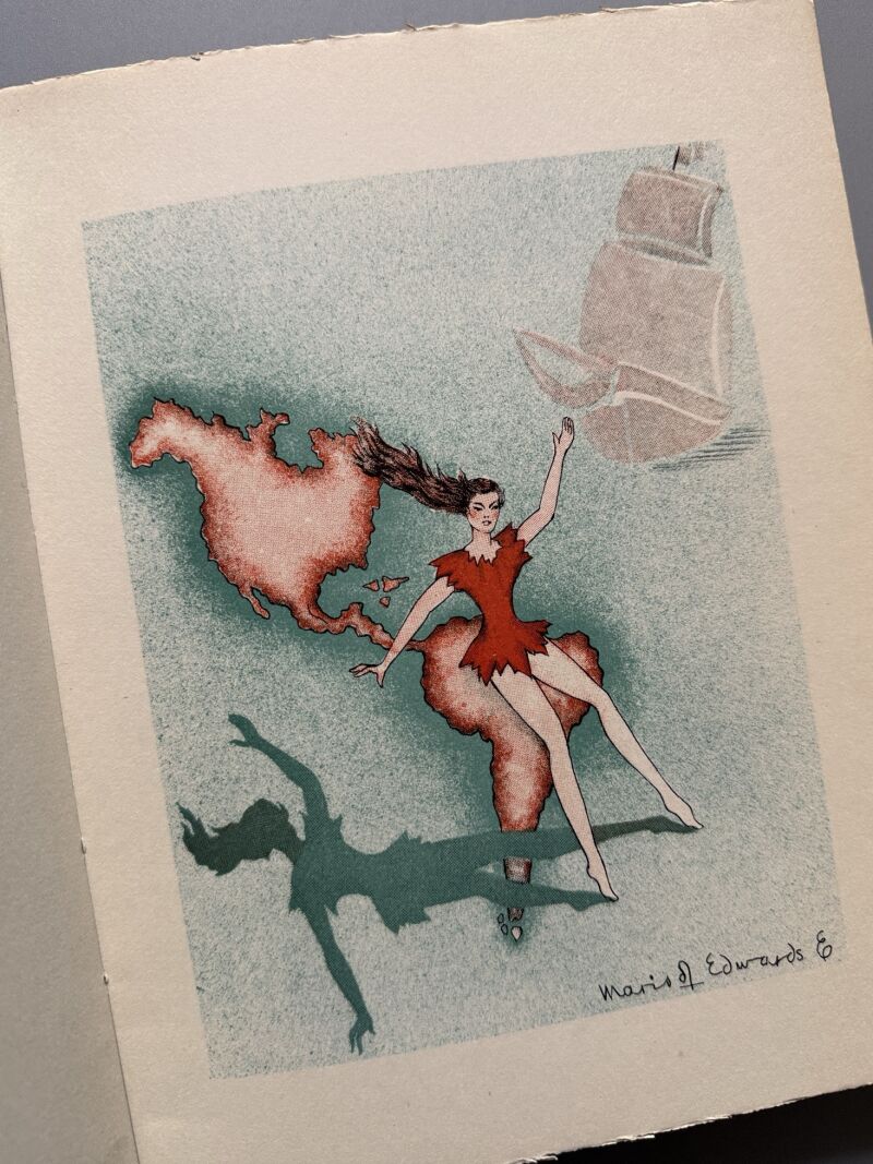 El volcán y el potro de Coipúe, Margarita de Pedroso (firmado) - Ed. de Cultura Hispánica, 1951