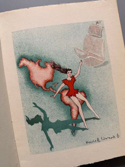 El volcán y el potro de Coipúe, Margarita de Pedroso (firmado) - Ed. de Cultura Hispánica, 1951