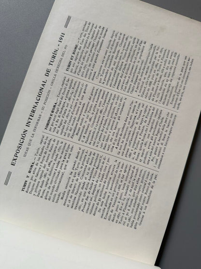 Exposición Internacional de Turín 1911. Album de fotografías - Barcelona, 1911