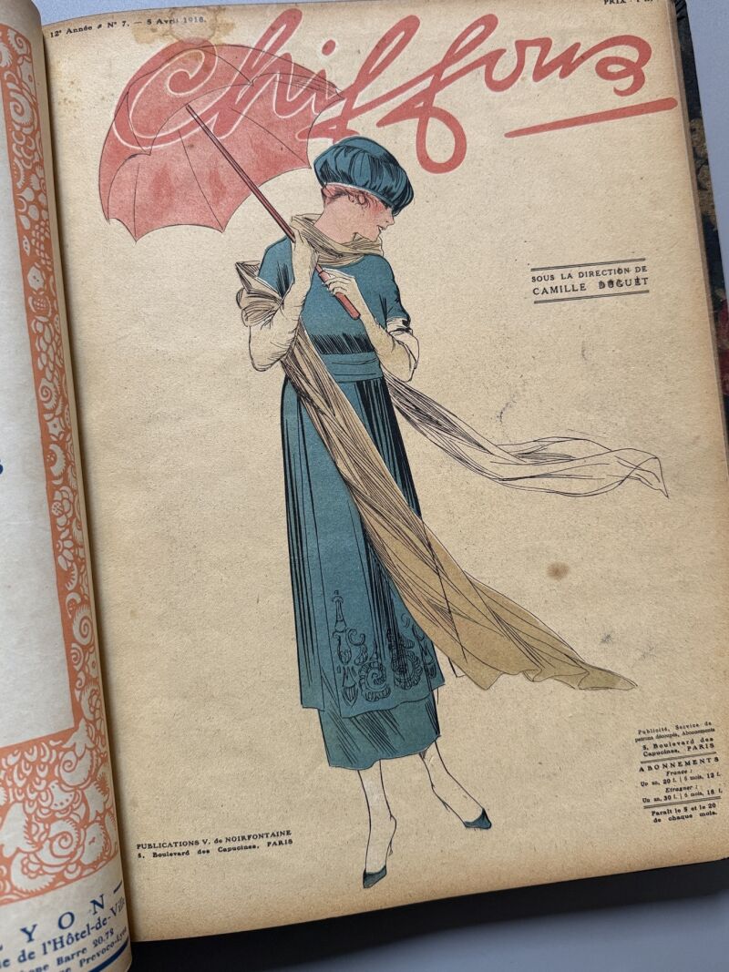 L'art et la mode y Chiffons. 10 números - Paris, 1919-1926