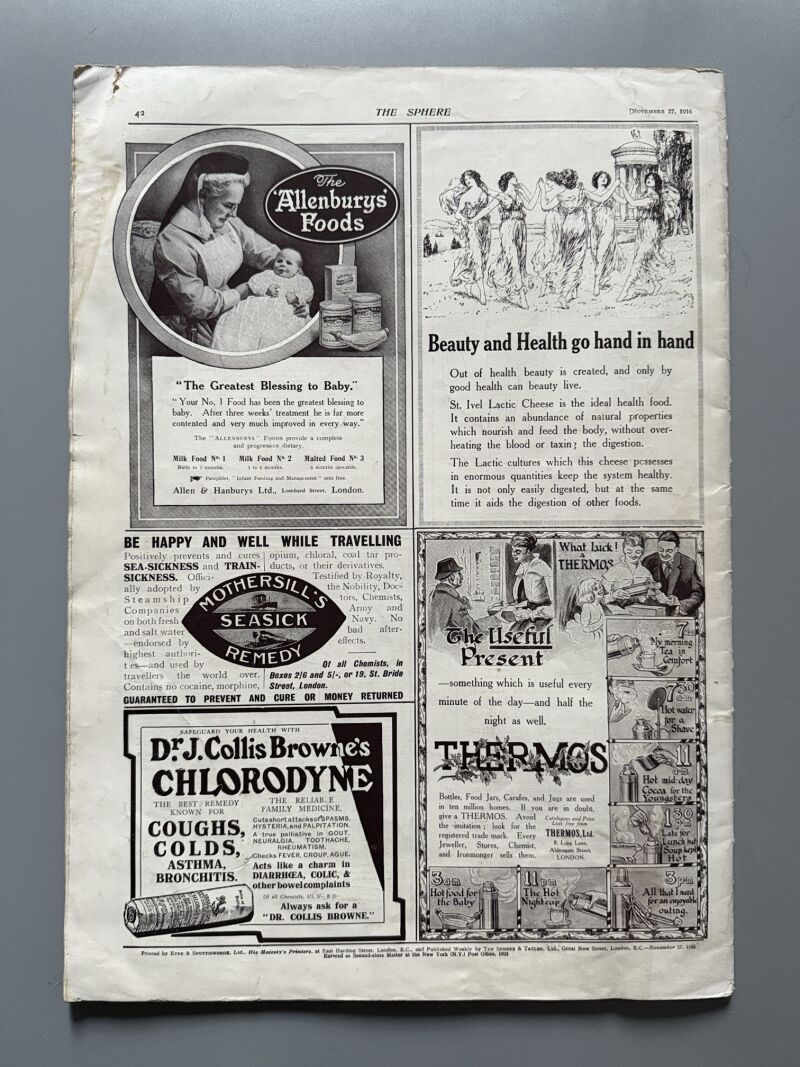 The Sphere Christmas number 1916, nº879a - Island Parcel Post, 1916