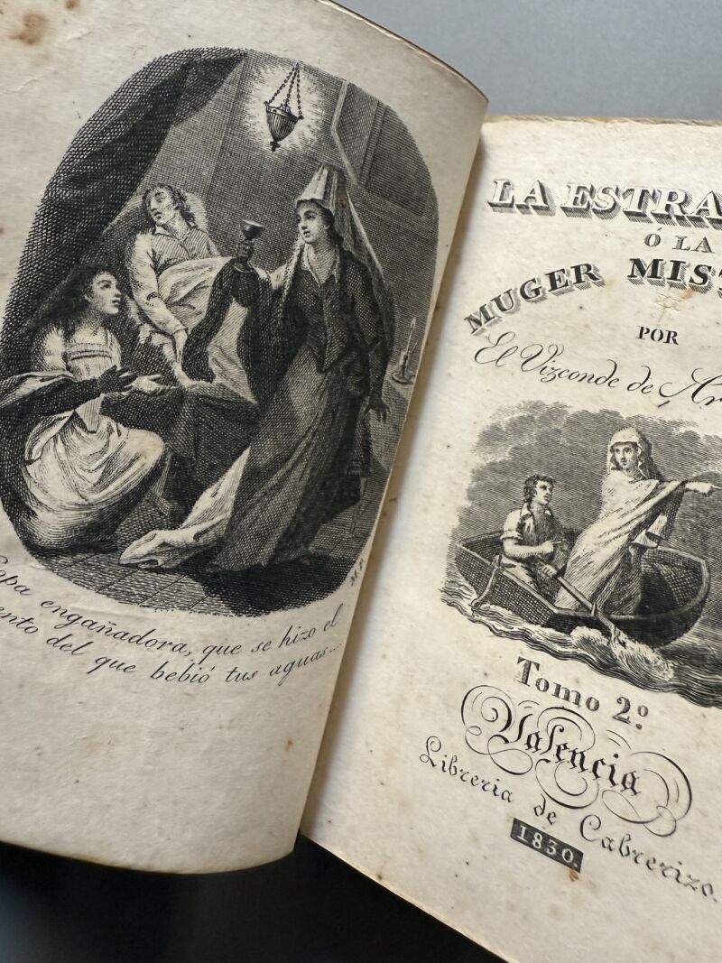 La Estrangera ó la muger misteriosa, Vizconde de Arlincourt - Librería de Cabrerizo, 1830