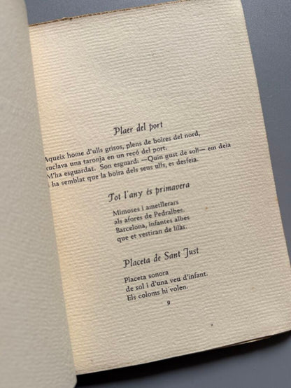 Brises barcelonines, Josep Mª López Picó (numerado y firmado) - Josep Janés Editor, 1950