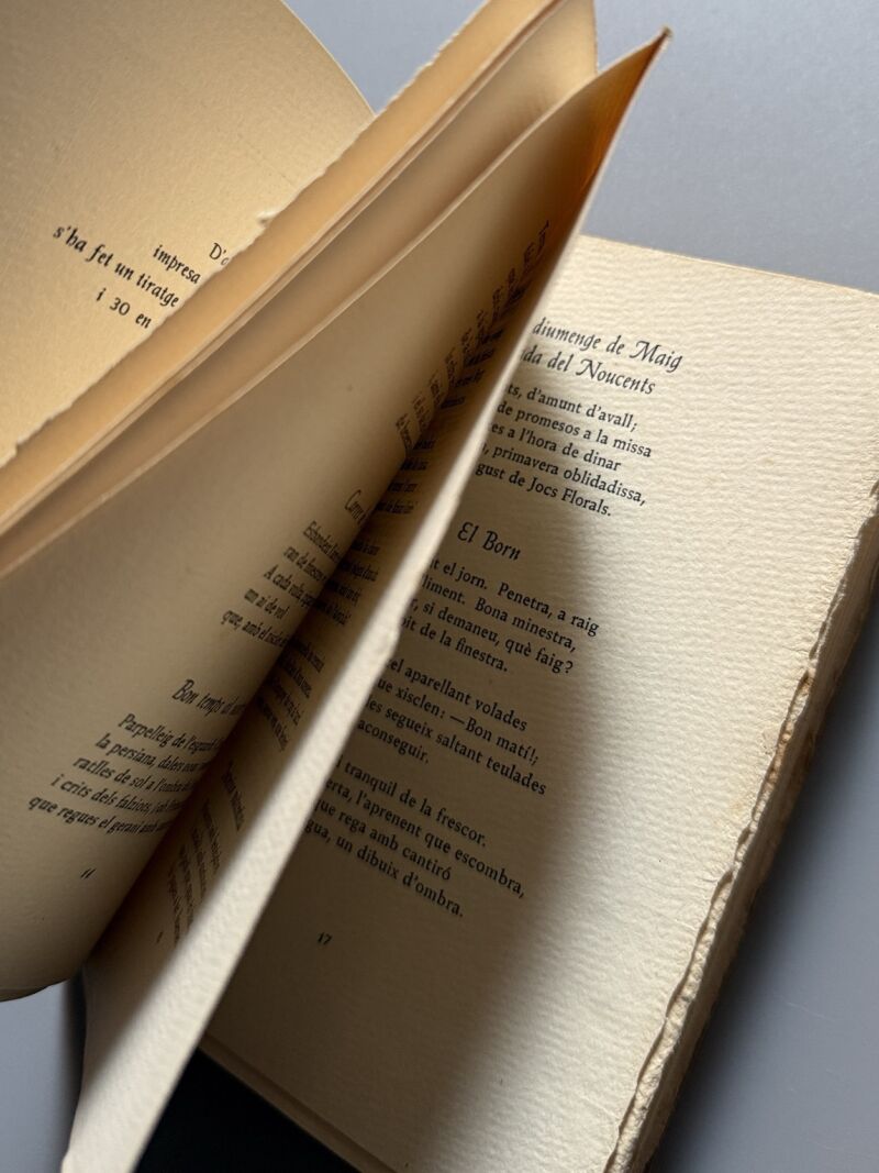 Brises barcelonines, Josep Mª López Picó (numerado y firmado) - Josep Janés Editor, 1950