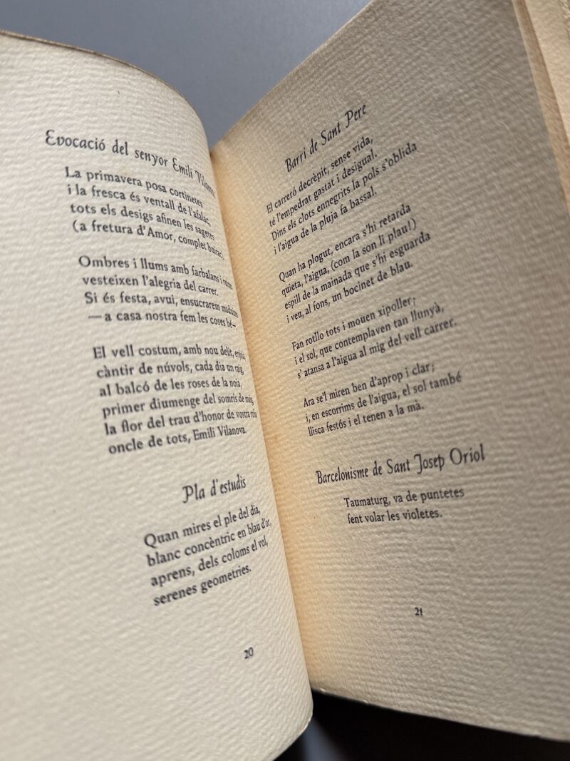 Brises barcelonines, Josep Mª López Picó (numerado y firmado) - Josep Janés Editor, 1950