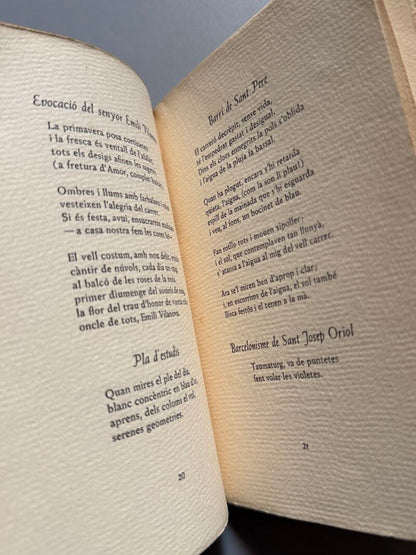 Brises barcelonines, Josep Mª López Picó (numerado y firmado) - Josep Janés Editor, 1950