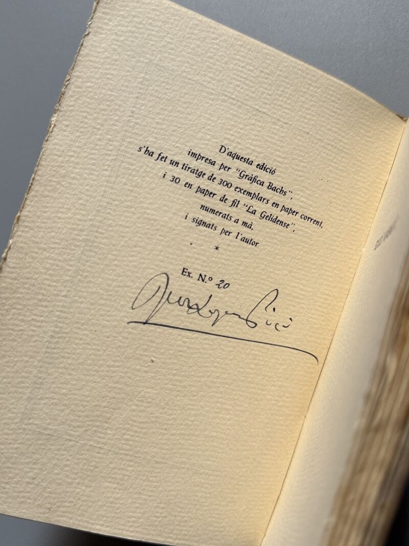 Brises barcelonines, Josep Mª López Picó (numerado y firmado) - Josep Janés Editor, 1950