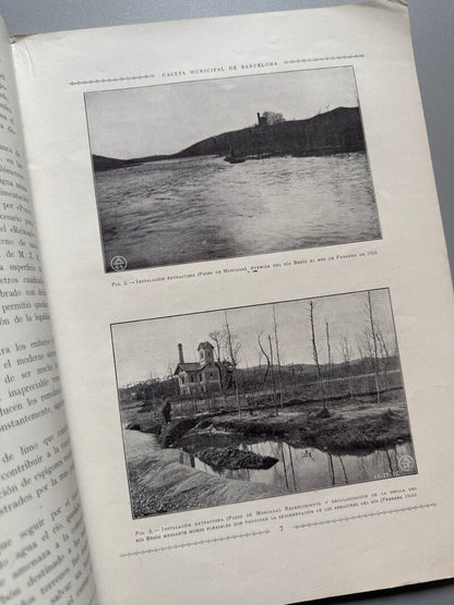 Servicio Municipal de las aguas de Moncada - Gaceta Municipal de Barcelona, 1917
