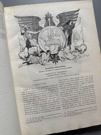 Historia Felipe II, H. Forneron - Montaner y Simón, 1884