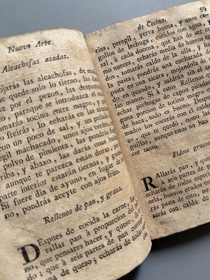Nuevo arte de cocina, Juan Altamiras - Imprenta de María Ángela Martí Viuda, 1767