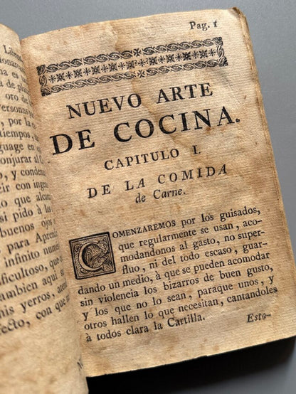 Nuevo arte de cocina, Juan Altamiras - Imprenta de María Ángela Martí Viuda, 1767