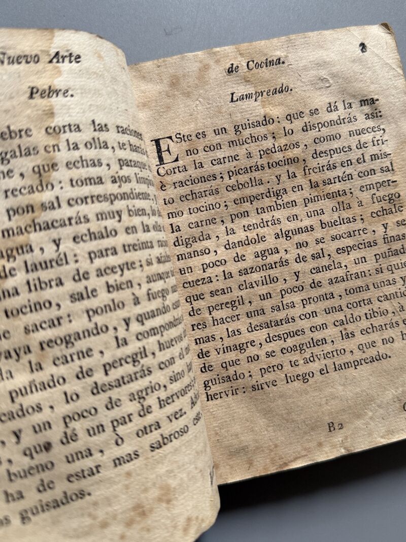 Nuevo arte de cocina, Juan Altamiras - Imprenta de María Ángela Martí Viuda, 1767