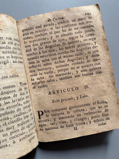 Nuevo arte de cocina, Juan Altamiras - Imprenta de María Ángela Martí Viuda, 1767