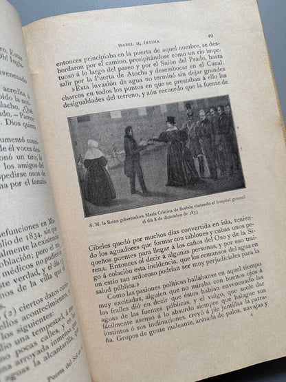 Isabel II, íntima, Carlos Cambronero - Montaner y Simón, 1908