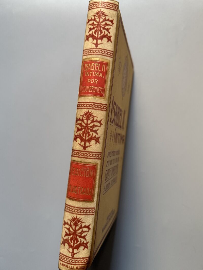 Isabel II, íntima, Carlos Cambronero - Montaner y Simón, 1908