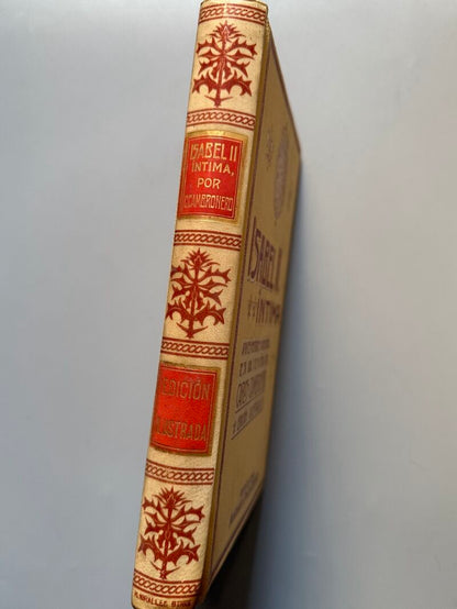 Isabel II, íntima, Carlos Cambronero - Montaner y Simón, 1908