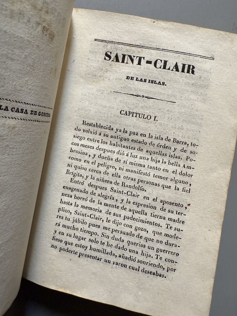 Saint-Clair de las Islas - Imprenta de Tomas Gorchs, 1838