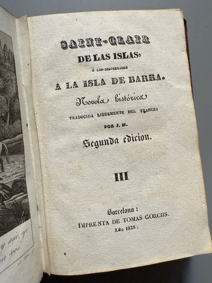 Saint-Clair de las Islas - Imprenta de Tomas Gorchs, 1838