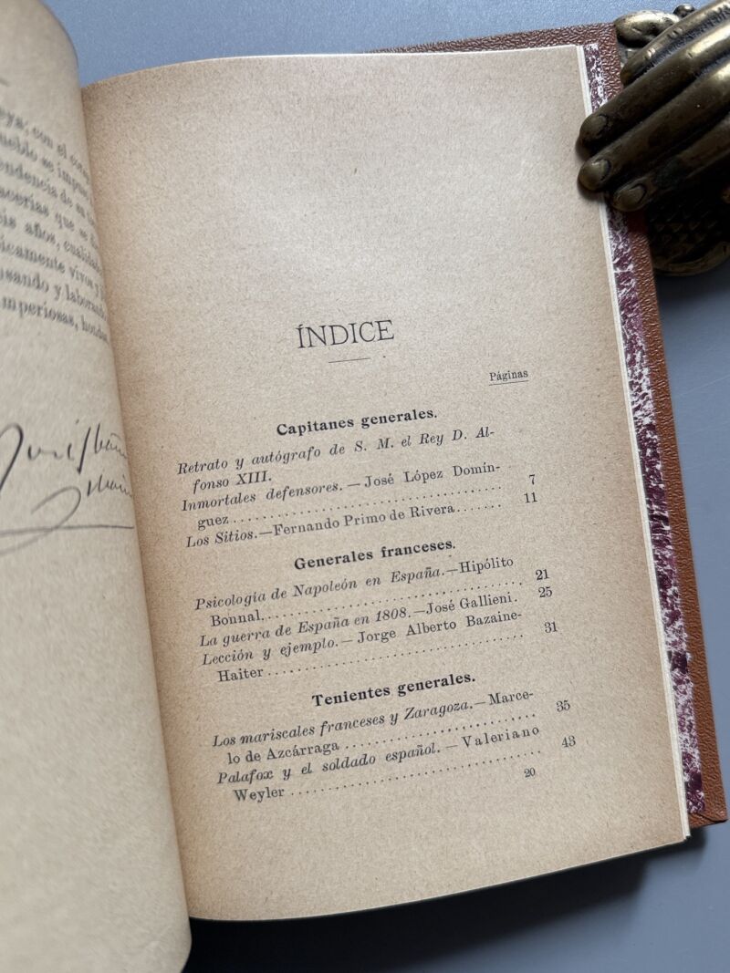 Los sitios de Zaragoza. Homenaje de los generales franceses y españoles - Biblioteca Ateneo, 1908