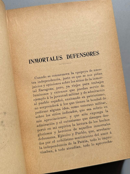 Los sitios de Zaragoza. Homenaje de los generales franceses y españoles - Biblioteca Ateneo, 1908