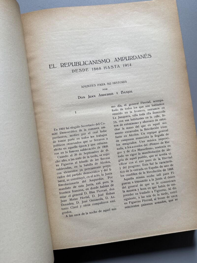 Historia crítica de los hombres del republicanismo catalán, Emilio Navarro - Ortega & Artís, 1915