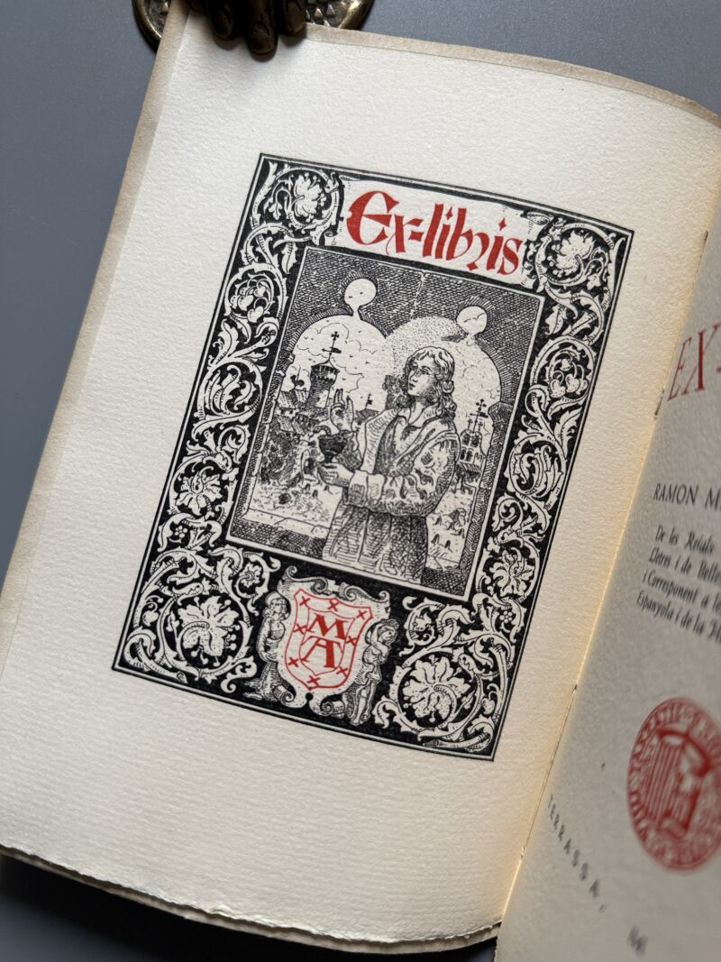 Ex-libris, Mateu Avellaneda (ejemplar numerado) - Tipografia Martí, 1948