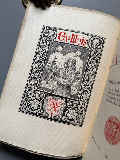 Ex-libris, Mateu Avellaneda (ejemplar numerado) - Tipografia Martí, 1948