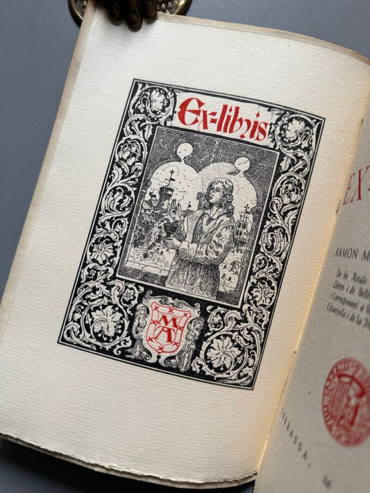 Ex-libris, Mateu Avellaneda (ejemplar numerado) - Tipografia Martí, 1948