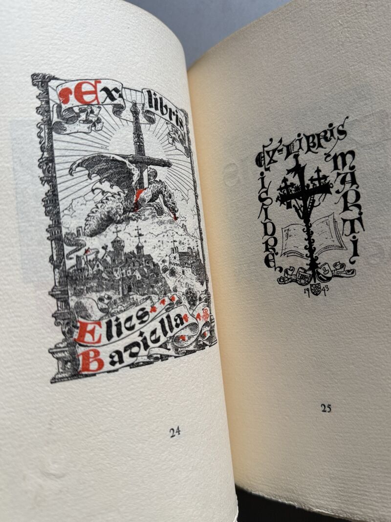 Ex-libris, Mateu Avellaneda (ejemplar numerado) - Tipografia Martí, 1948