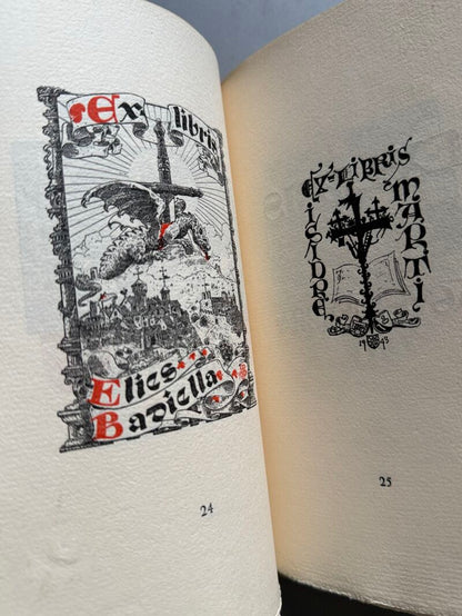 Ex-libris, Mateu Avellaneda (ejemplar numerado) - Tipografia Martí, 1948