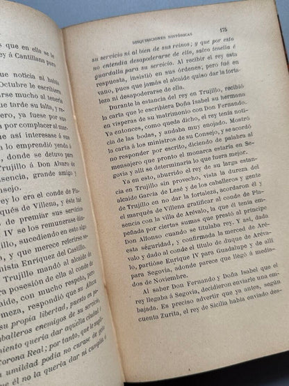 Disquisiciones históricas (Reyes católicos), Víctor Balaguer - Madrid, 1898