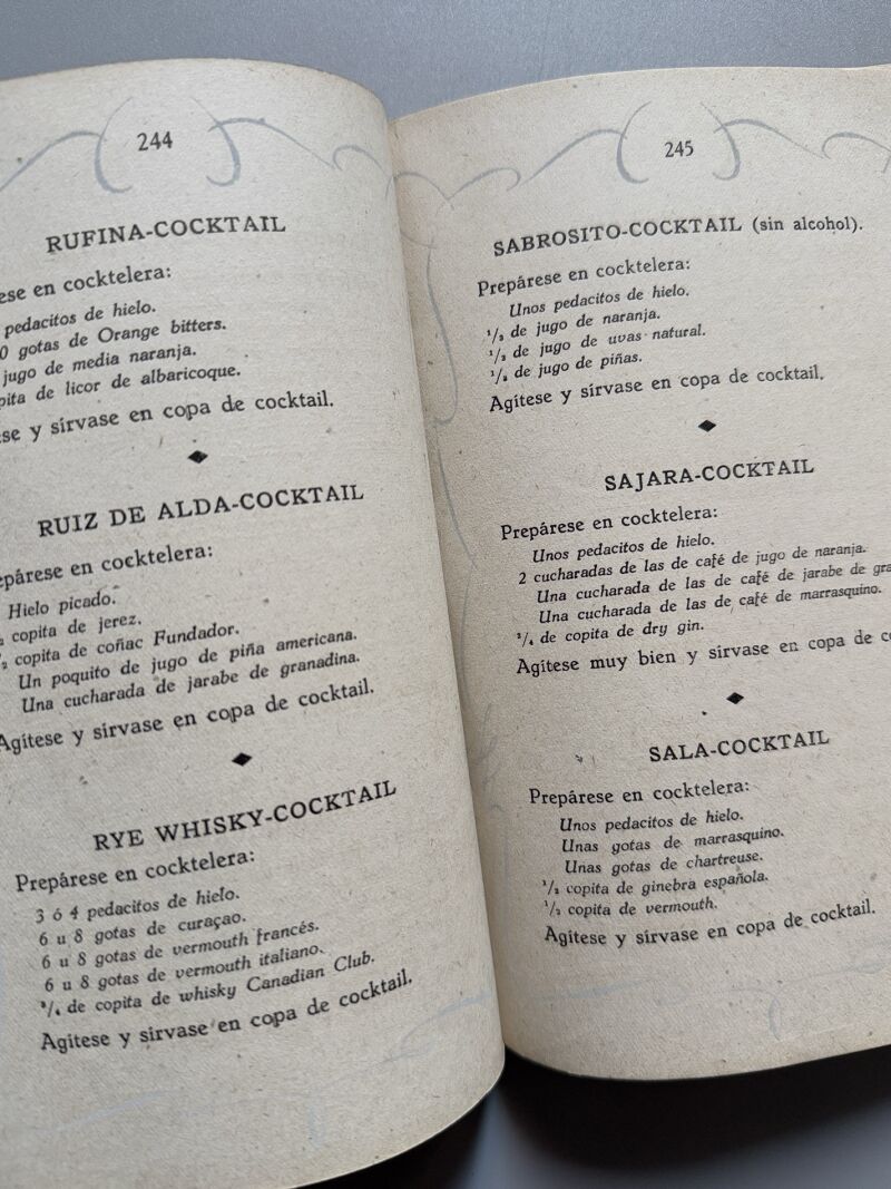 Vinos españoles y sus mezclas, Pedro Chicote - Rivadeneyra, ca. 1940