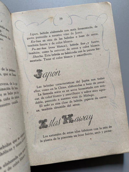Vinos españoles y sus mezclas, Pedro Chicote - Rivadeneyra, ca. 1940