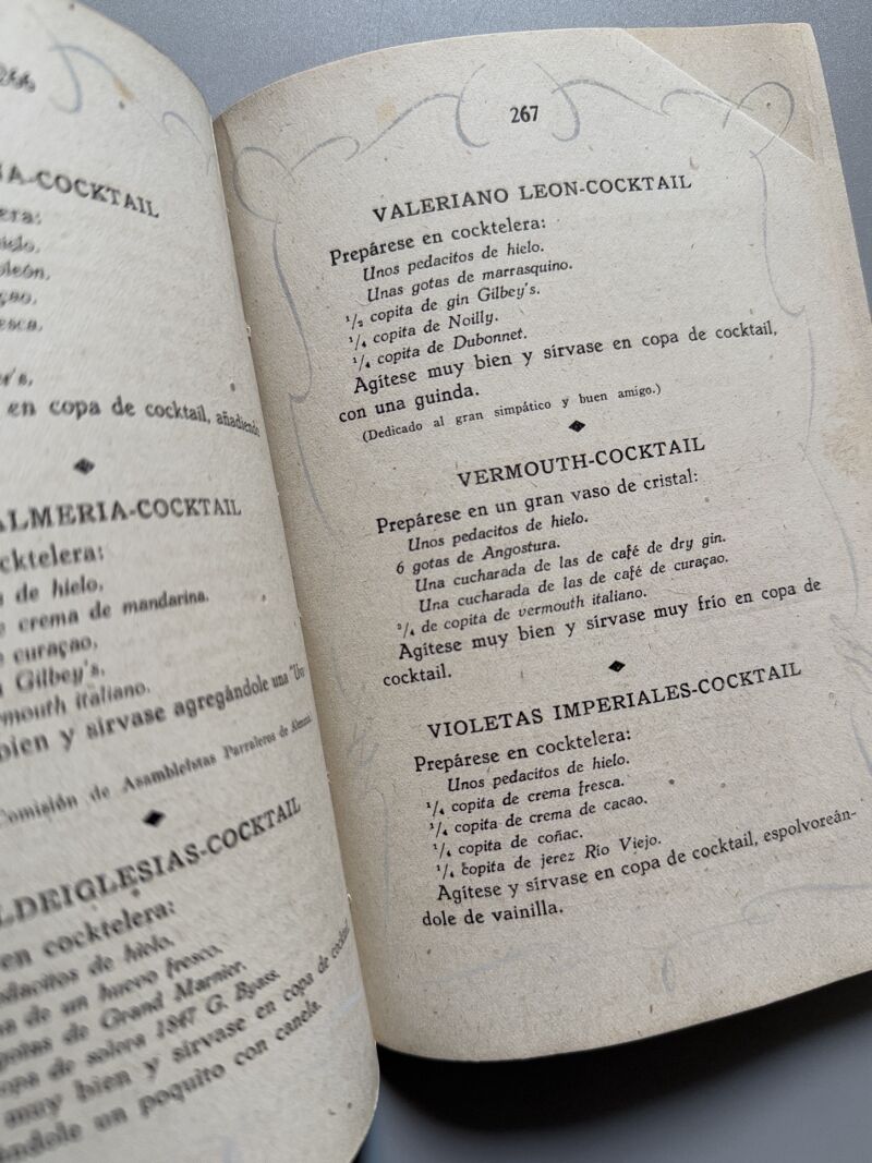 Vinos españoles y sus mezclas, Pedro Chicote - Rivadeneyra, ca. 1940