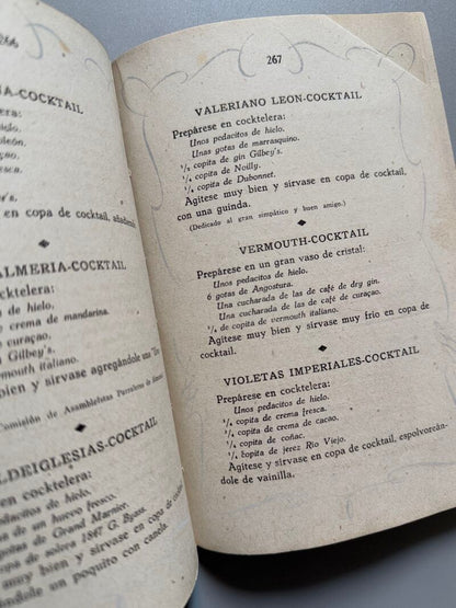 Vinos españoles y sus mezclas, Pedro Chicote - Rivadeneyra, ca. 1940