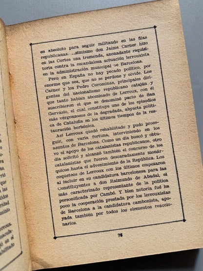El peor enemigo de la república, Jaime Claramunt - Talleres gráficos Esparza, 1934