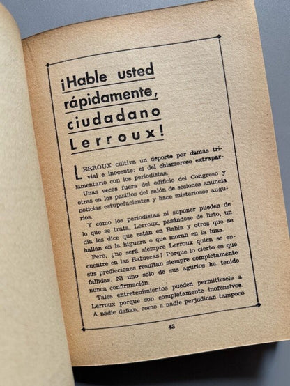 El peor enemigo de la república, Jaime Claramunt - Talleres gráficos Esparza, 1934