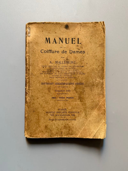Manuel de la Coiffure de Dames, A. Mallemont - Albert Brunet Éditeur, ca. 1900