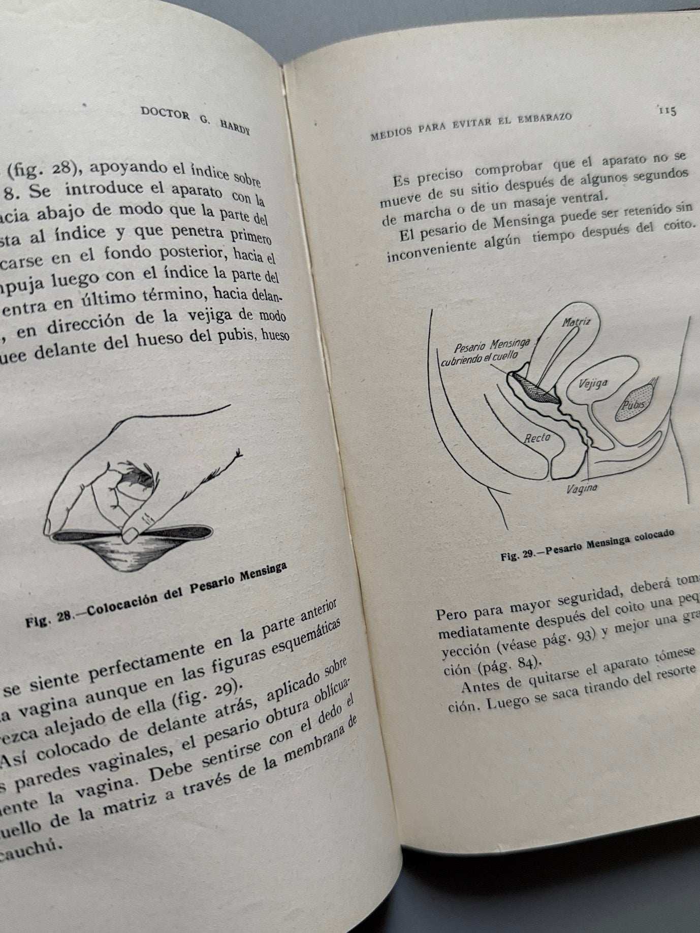 Libro de: Medios para evitar el embarazo, G. Hardy - A. L. S. A., ca. 1930