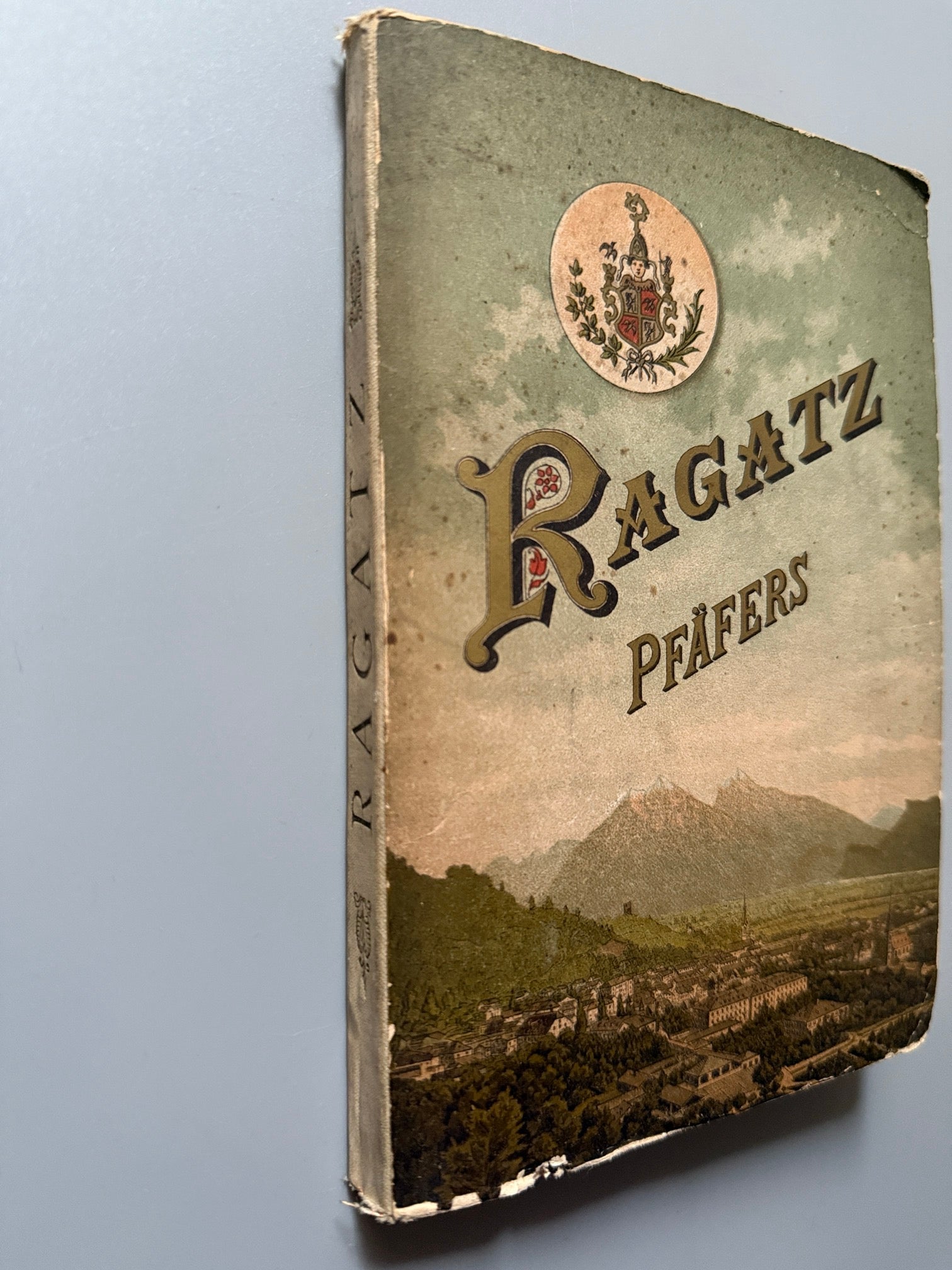 Libro de: Ragatz pfäfers, Alfred Ceresole. Contiene folletos turísticos - Zurich, ca. 1895