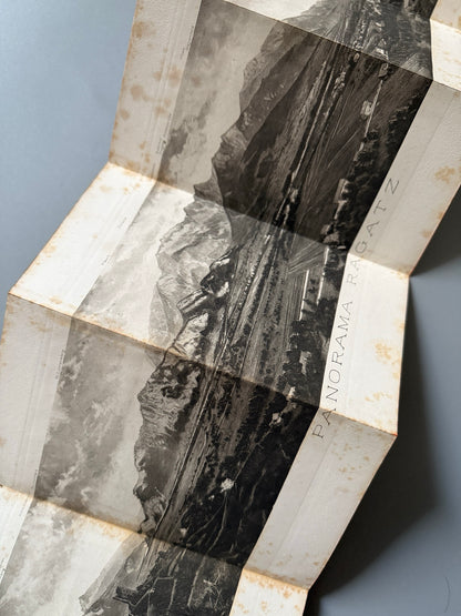 Libro de: Ragatz pfäfers, Alfred Ceresole. Contiene folletos turísticos - Zurich, ca. 1895