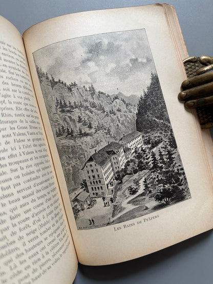 Libro de: Ragatz pfäfers, Alfred Ceresole. Contiene folletos turísticos - Zurich, ca. 1895