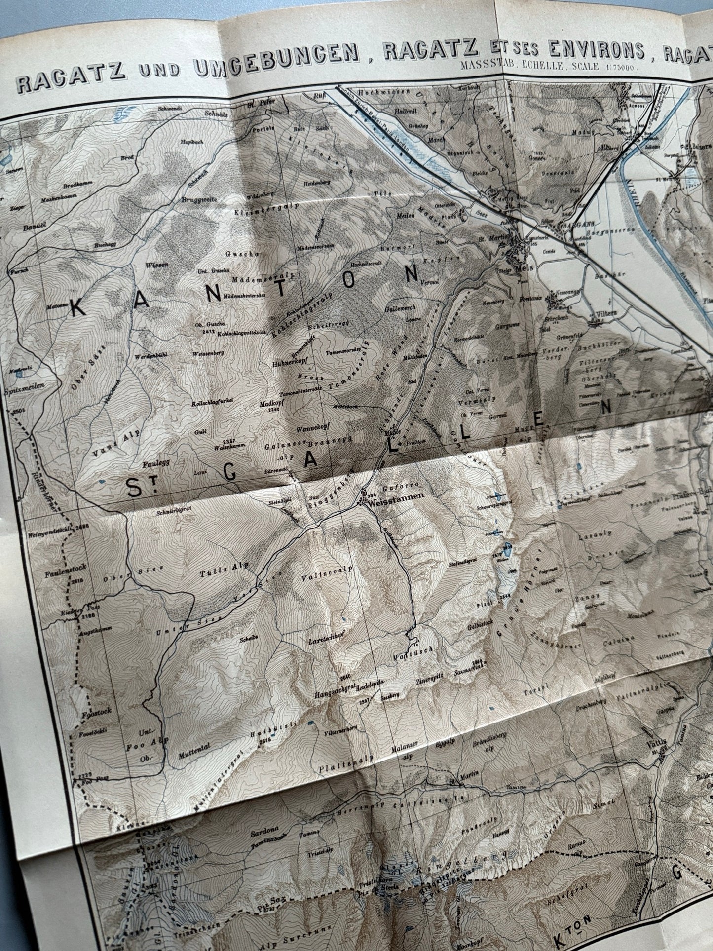 Libro de: Ragatz pfäfers, Alfred Ceresole. Contiene folletos turísticos - Zurich, ca. 1895