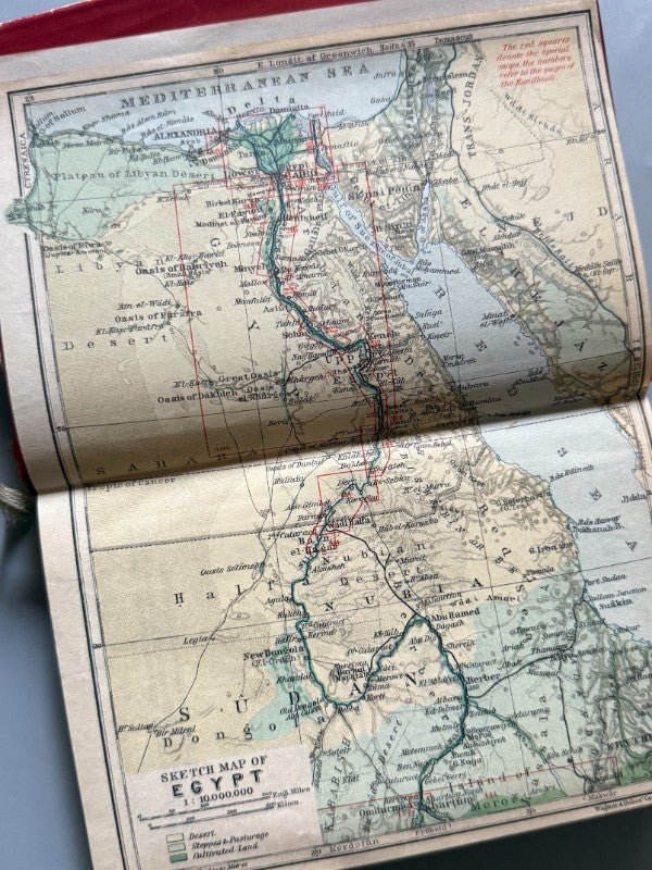 Egypt and the Sûdân, Karl Baedeker. Tumba de Tutankamón - Karl Baedeker Publisher, 1929