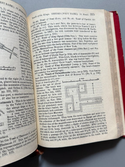 Egypt and the Sûdân, Karl Baedeker. Tumba de Tutankamón - Karl Baedeker Publisher, 1929