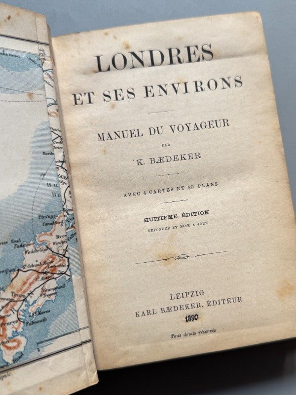 Londres et ses environs, Karl Baedeker - Karl Baedeker Éditeur, 1890