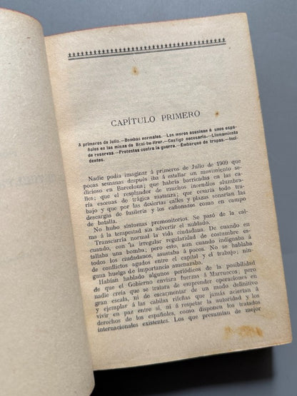 La Semana Trágica, Augusto Riera - Barcino. Editorial Hispano-Americana, 1909