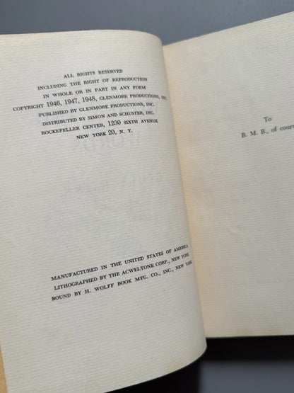 Wine, women and words, Billy Rose (ilustrado por Salvador Dalí) - Simon And Schuster, 1948
